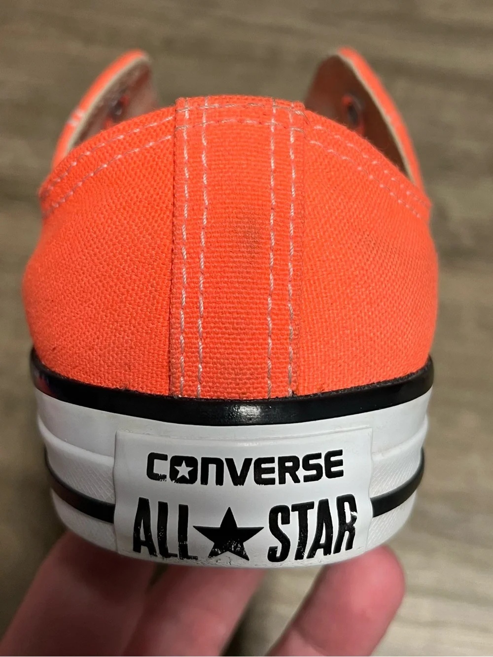 Converse Chuck Taylor All-Star Low Top - 155736F Hyper Orange - Men 6/Women 8 - Picture 8 of 15